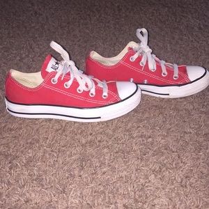 girls or boys red converse